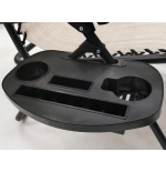 Półka, podstawka, tacka do leżaka czarna