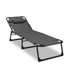 Leżak leżanka NEON szary