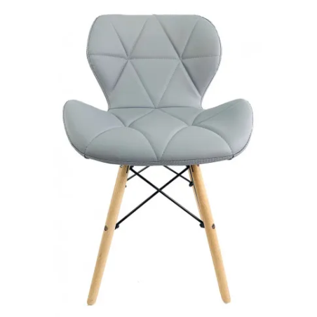 Krzesło skandynawskie nowoczesne do jadalni kuchni RIPIANO JASNO SZARY