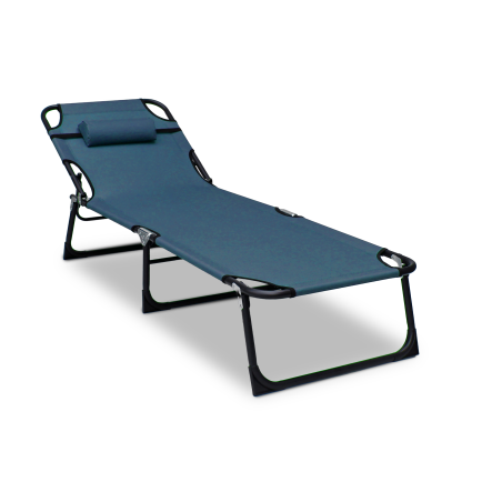 Leżak leżanka NEON niebieski