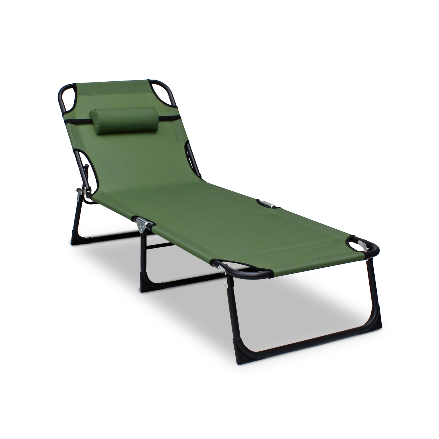 Leżak leżanka NEON CIEMNOZIELONY