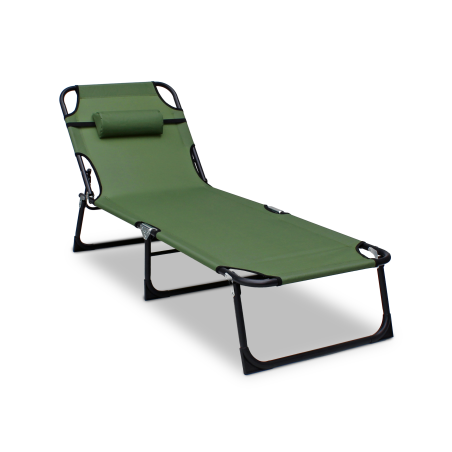 Leżak leżanka NEON CIEMNOZIELONY