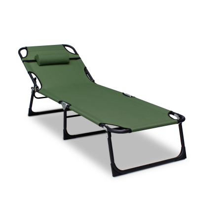 Leżak leżanka NEON CIEMNOZIELONY