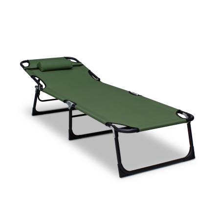 Leżak leżanka NEON CIEMNOZIELONY