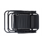 Leżak WZMACNIANY ZERO GRAVITY metal brązowy