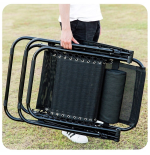 Leżak WZMACNIANY ZERO GRAVITY metal brązowy