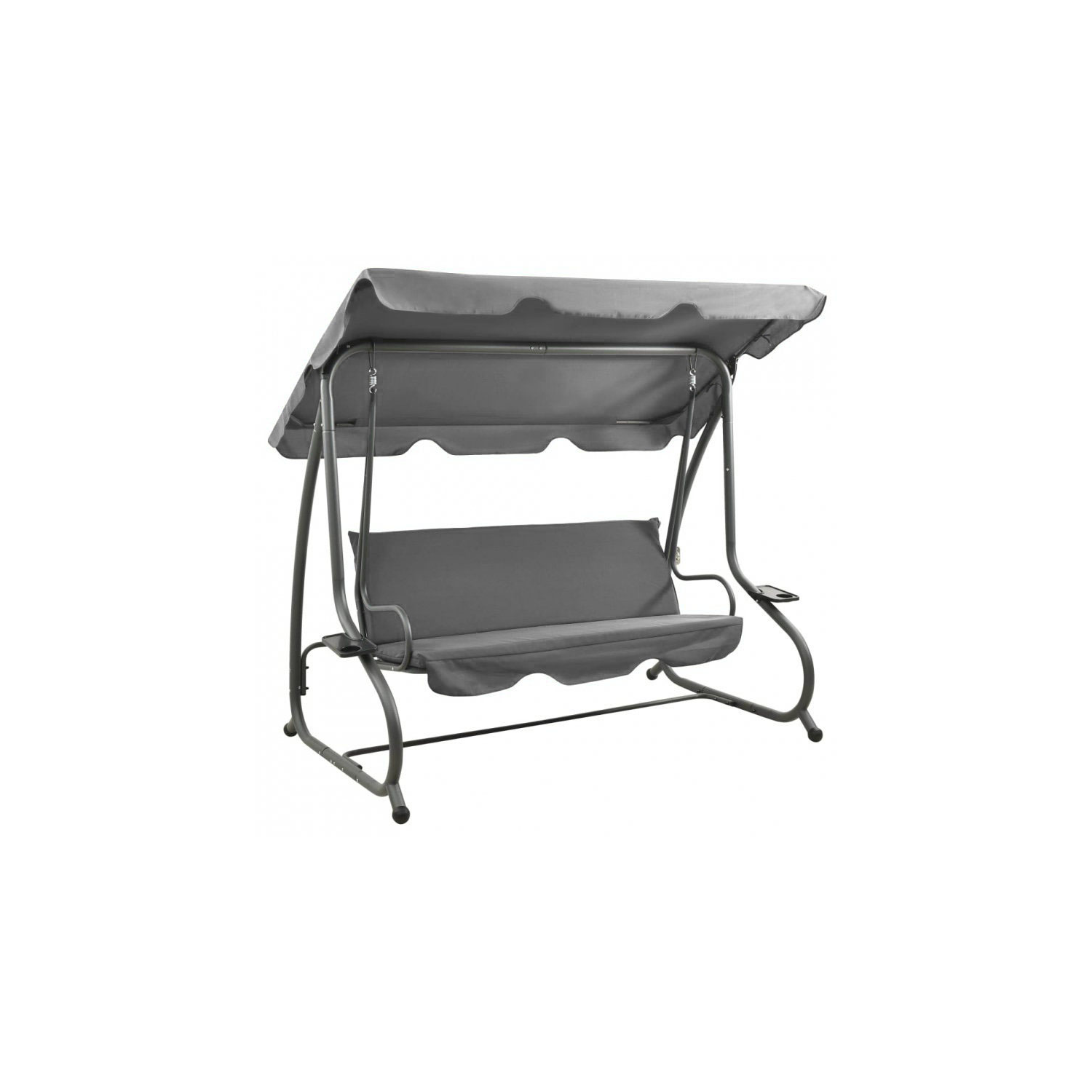 Huśtawka ogrodowa WZMACNIANA RELAX COMFORT szara