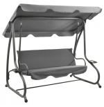 Huśtawka ogrodowa WZMACNIANA RELAX COMFORT szara