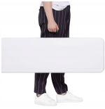 Stół i krzesła tworzywo sztuczne ZESTAW CATERINGOWY STÓŁ +2 ŁAWKI biały