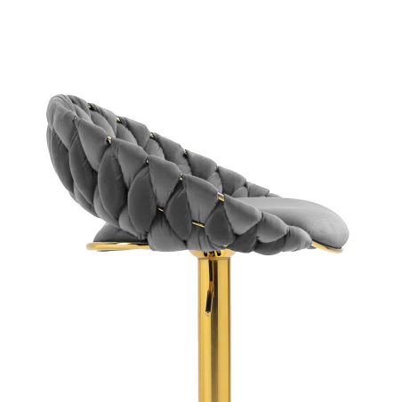 Hoker regulowany, krzesło barowe, FARVISO szary elegancki loft