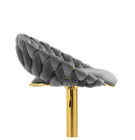 Hoker regulowany, krzesło barowe, FARVISO szary elegancki loft