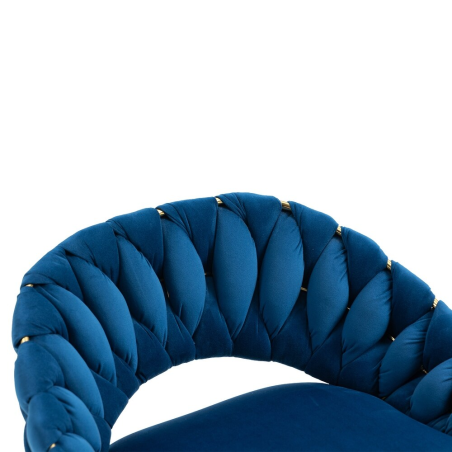 Hoker regulowany, krzesło barowe, FARVISO niebieski elegancki loft