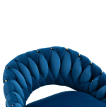 Hoker regulowany, krzesło barowe, FARVISO niebieski elegancki loft