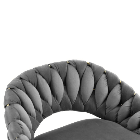 Hoker regulowany, krzesło barowe, FARVISO szary elegancki loft