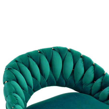 Hoker regulowany, krzesło barowe, FARVISO zielony elegancki loft