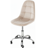Krzesło biurowe, obrotowe, do biurka,gabinetu regulowane VIENA velvet beżowe