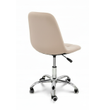 Krzesło biurowe, obrotowe, do biurka,gabinetu regulowane VIENA velvet beżowe