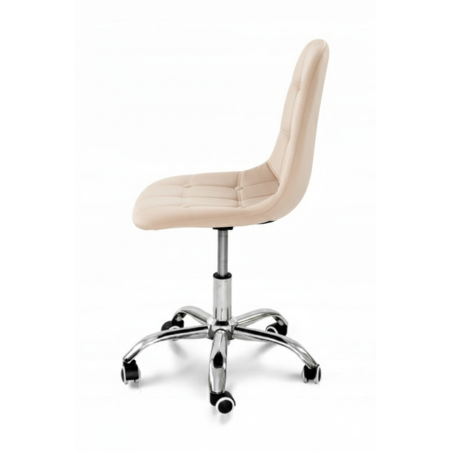 Krzesło biurowe, obrotowe, do biurka,gabinetu regulowane VIENA velvet beżowe