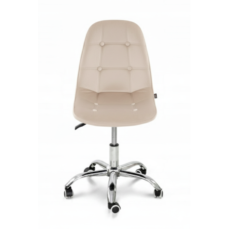 Krzesło biurowe, obrotowe, do biurka,gabinetu regulowane VIENA velvet beżowe