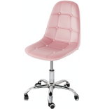 Krzesło biurowe, obrotowe, do biurka,gabinetu regulowane VIENA velvet różowe