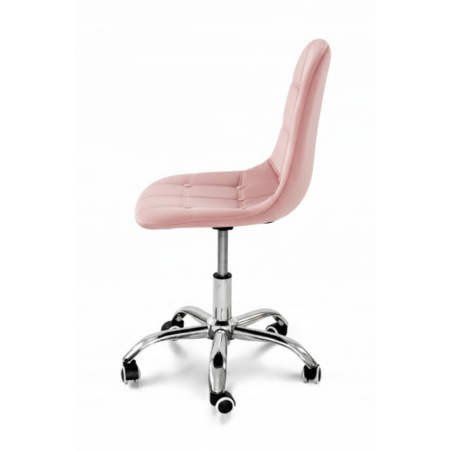 Krzesło biurowe, obrotowe, do biurka,gabinetu regulowane VIENA velvet różowe