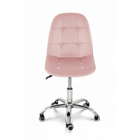 Krzesło biurowe, obrotowe, do biurka,gabinetu regulowane VIENA velvet różowe