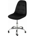 Krzesło biurowe, obrotowe, do biurka,gabinetu regulowane VIENA velvet czarne