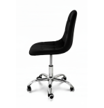 Krzesło biurowe, obrotowe, do biurka,gabinetu regulowane VIENA velvet czarne