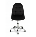 Krzesło biurowe, obrotowe, do biurka,gabinetu regulowane VIENA velvet czarne
