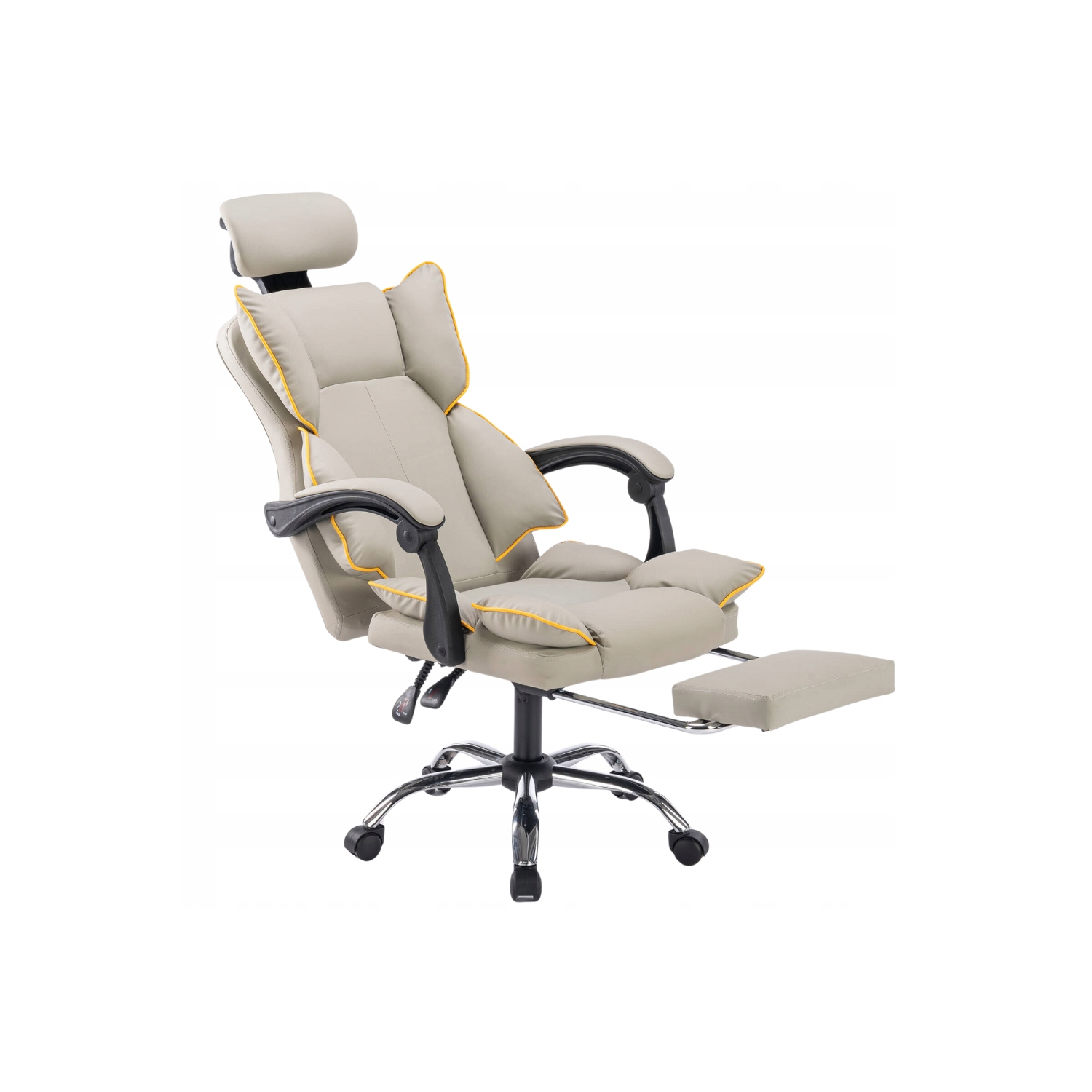 Fotel obrotowy, biurowy, ergonomiczny COMO szary