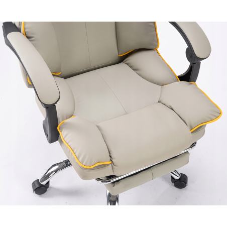 Fotel obrotowy, biurowy, ergonomiczny COMO szary