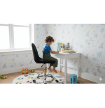 Krzesło biurowe, obrotowe, do biurka,gabinetu regulowane VIENA velvet czarne