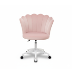 Krzesło/fotel biurowy dla gabinetu, pracowni, kosmetyczne FLOWERS różowy