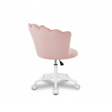 Krzesło/fotel biurowy dla gabinetu, pracowni, kosmetyczne FLOWERS różowy