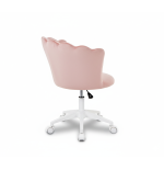 Krzesło/fotel biurowy dla gabinetu, pracowni, kosmetyczne FLOWERS różowy