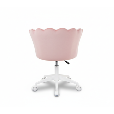 Krzesło/fotel biurowy dla gabinetu, pracowni, kosmetyczne FLOWERS różowy