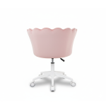 Krzesło/fotel biurowy dla gabinetu, pracowni, kosmetyczne FLOWERS różowy