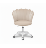Krzesło/fotel biurowy dla gabinetu, pracowni, kosmetyczne FLOWERS BEŻOWY