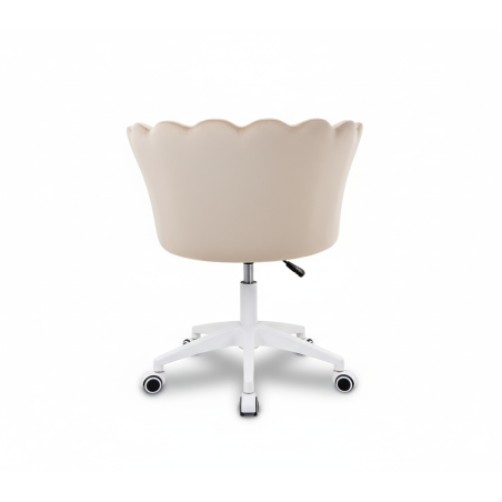 Krzesło/fotel biurowy dla gabinetu, pracowni, kosmetyczne FLOWERS BEŻOWY