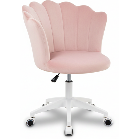 Krzesło/fotel biurowy dla gabinetu, pracowni, kosmetyczne FLOWERS różowy