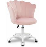 Krzesło/fotel biurowy dla gabinetu, pracowni, kosmetyczne FLOWERS różowy