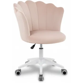 Krzesło/fotel biurowy dla gabinetu, pracowni, kosmetyczne FLOWERS BEŻOWY