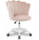 Krzesło/fotel biurowy dla gabinetu, pracowni, kosmetyczne FLOWERS BEŻOWY