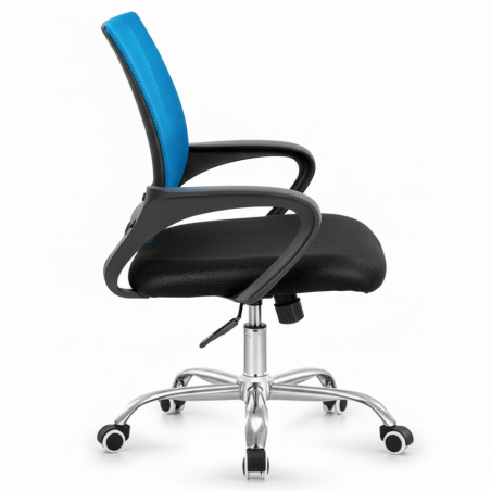 FOTEL KRZESŁO BIUROWE Z55 NIEBIESKI DLA DZIECI
