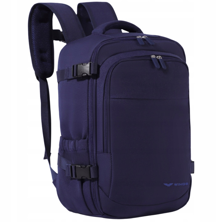 Plecak kabinowy WINGS bagaż podręczny 40x25x20 Ryanair Wizz Air BLUE