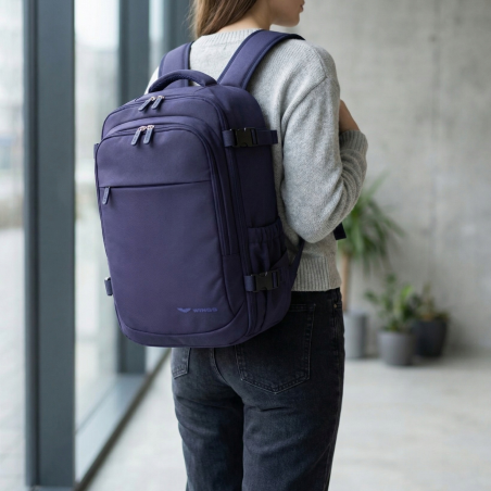 Plecak kabinowy WINGS bagaż podręczny 40x25x20 Ryanair Wizz Air BLUE