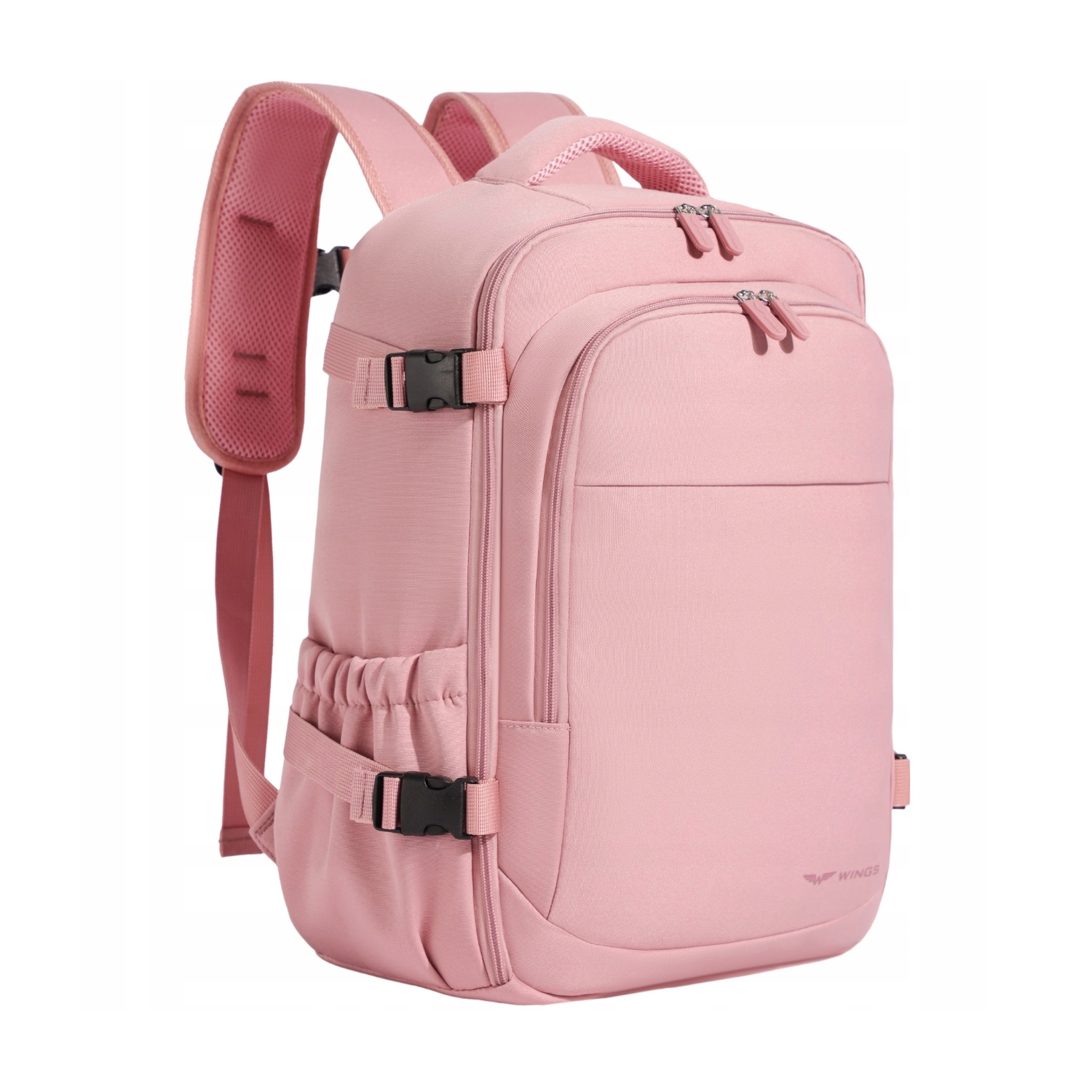 Plecak kabinowy WINGS bagaż podręczny 40x25x20 Ryanair Wizz Air 20L PINK