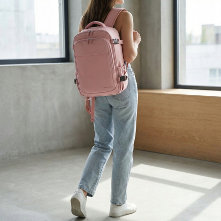 Plecak kabinowy WINGS bagaż podręczny 40x25x20 Ryanair Wizz Air 20L PINK