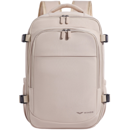 Plecak kabinowy WINGS bagaż podręczny 40x25x20 Ryanair Wizz Air 20L KHAKI