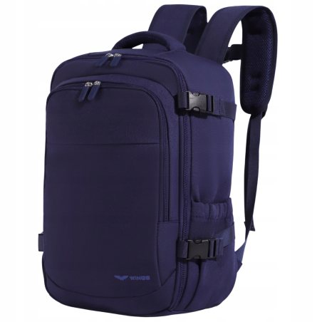 Plecak kabinowy WINGS bagaż podręczny 40x25x20 Ryanair Wizz Air BLUE